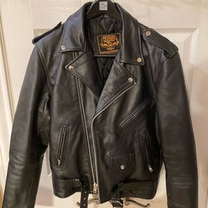 Milwaukee Leather Medium Black Leather Jacket